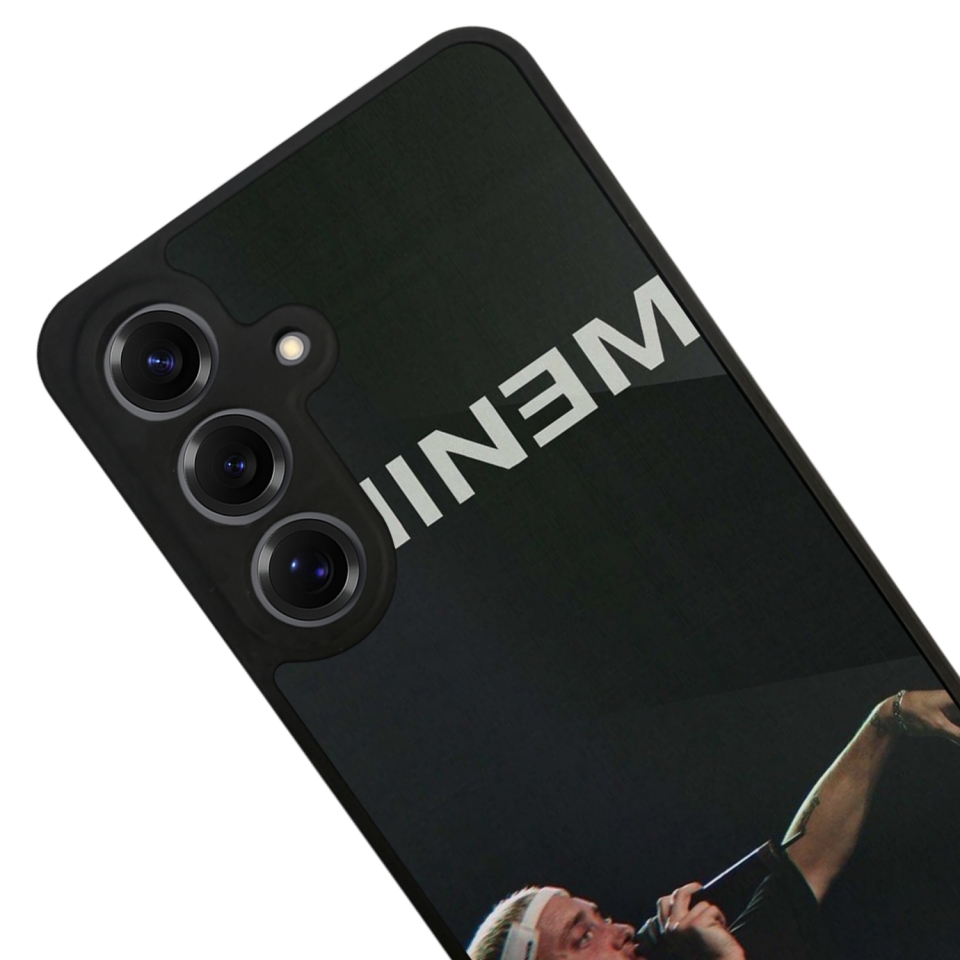 Samsung Galaxy S25 Uyumlu Eminem Tasarımlı Glossy Premium Kılıf