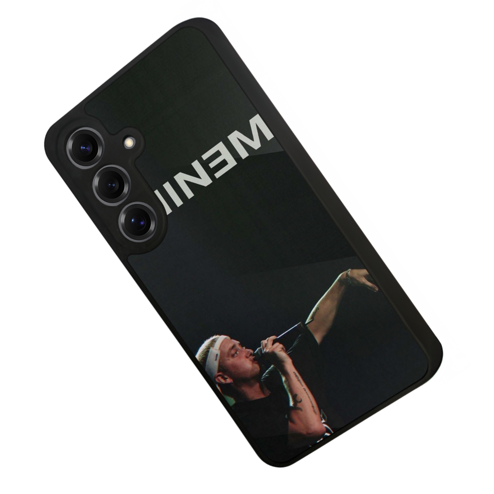 Samsung Galaxy S25 Uyumlu Eminem Tasarımlı Glossy Premium Kılıf
