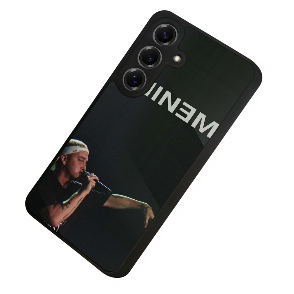 Samsung Galaxy S25 Uyumlu Eminem Tasarımlı Glossy Premium Kılıf