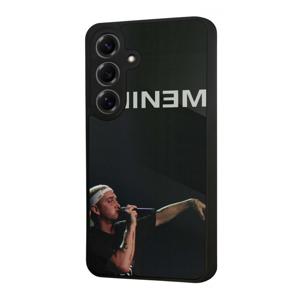 Samsung Galaxy S25 Uyumlu Eminem Tasarımlı Glossy Premium Kılıf