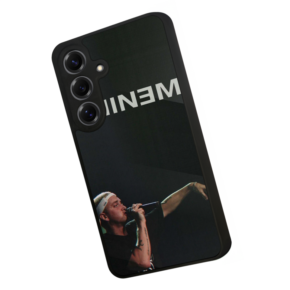 Samsung Galaxy S25 Uyumlu Eminem Tasarımlı Glossy Premium Kılıf