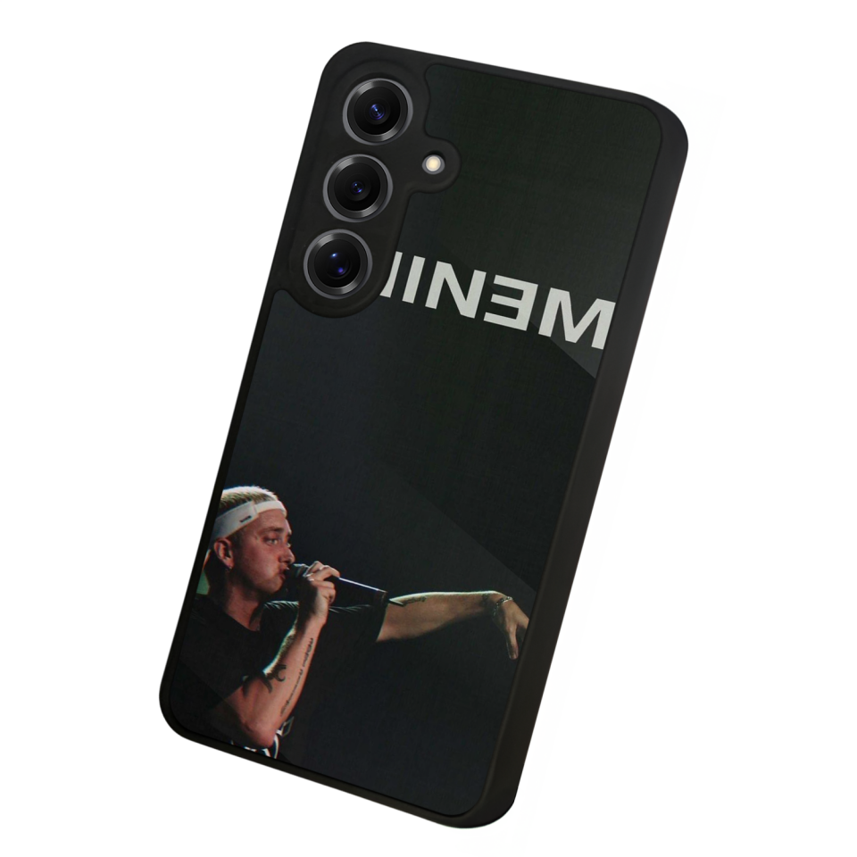 Samsung Galaxy S25 Uyumlu Eminem Tasarımlı Glossy Premium Kılıf