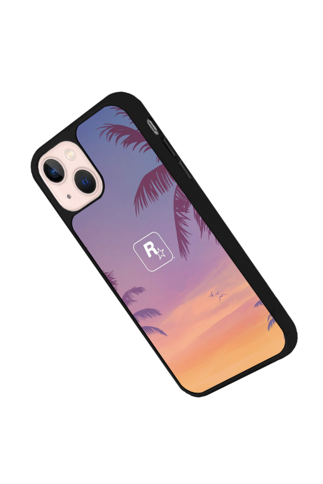 iPhone 13 Mini Uyumlu GTA Tasarımlı Glossy Premium Kılıf