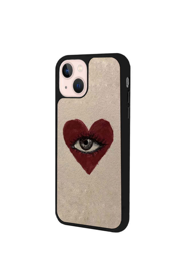 iPhone 15 Uyumlu Kalp Love Tasarımlı Glossy Premium Kılıf