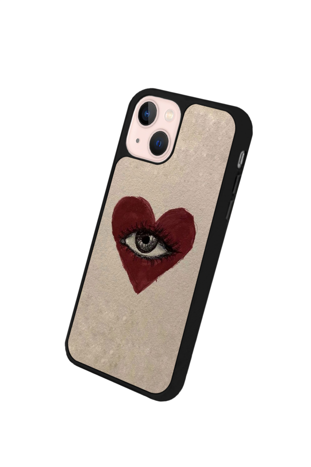 iPhone 15 Uyumlu Kalp Love Tasarımlı Glossy Premium Kılıf