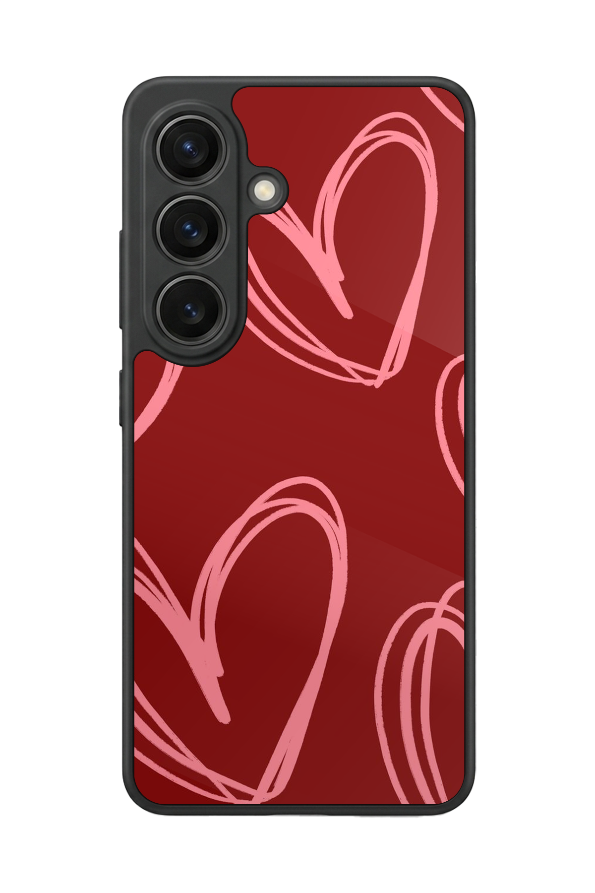 Samsung Galaxy S26 Uyumlu Kalp Love Tasarımlı Glossy Premium Kılıf