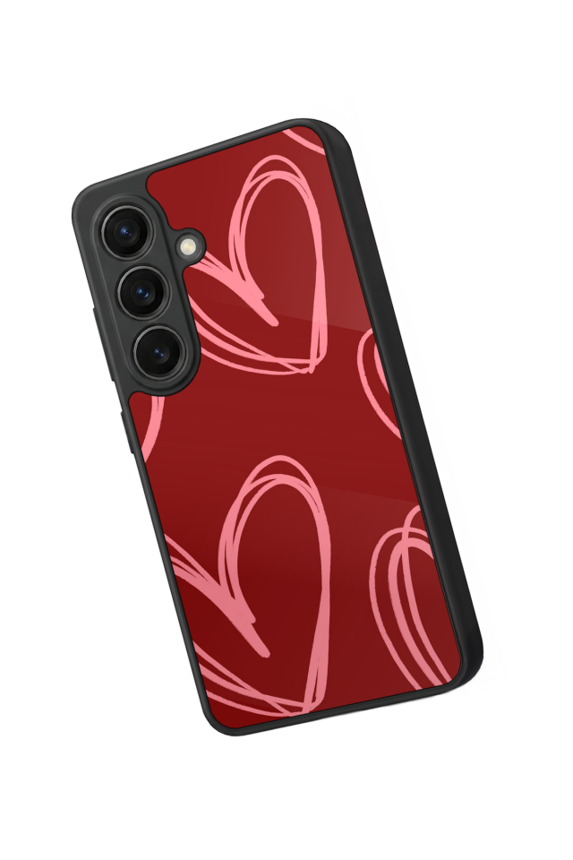 Samsung Galaxy S26 Uyumlu Kalp Love Tasarımlı Glossy Premium Kılıf