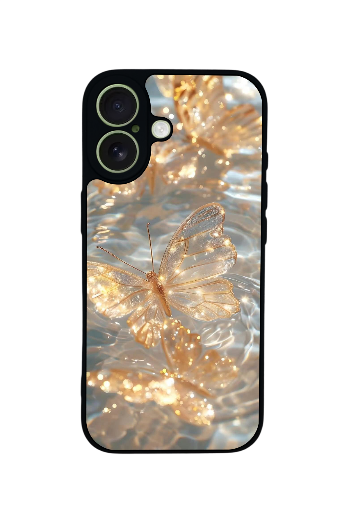 iPhone 17 Uyumlu Kelebek Tasarımlı Glossy Premium Kılıf