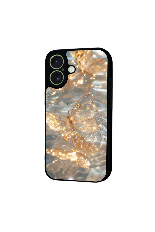iPhone 17 Uyumlu Kelebek Tasarımlı Glossy Premium Kılıf