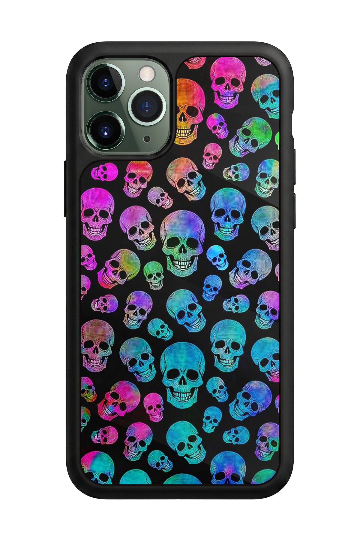 iPhone 11 Pro Uyumlu KuruKafa Tasarımlı Glossy Premium Kılıf