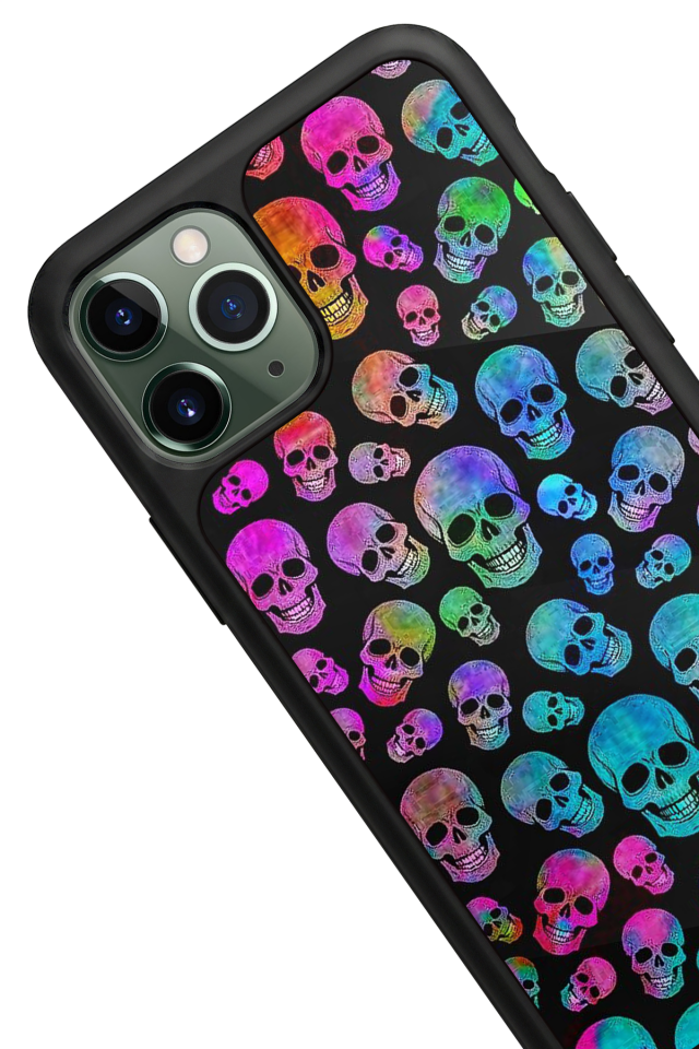 iPhone 11 Pro Uyumlu KuruKafa Tasarımlı Glossy Premium Kılıf