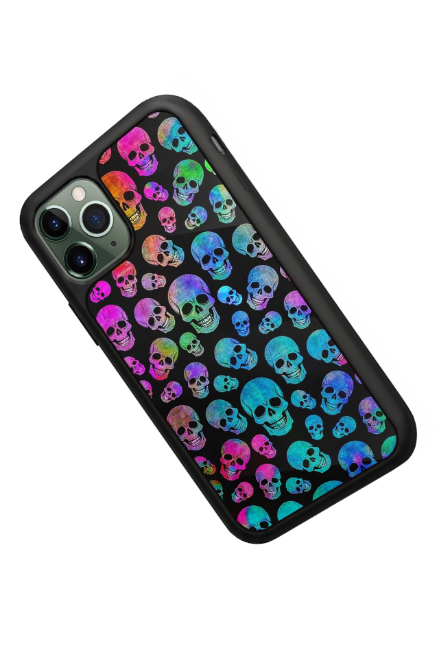 iPhone 11 Pro Uyumlu KuruKafa Tasarımlı Glossy Premium Kılıf