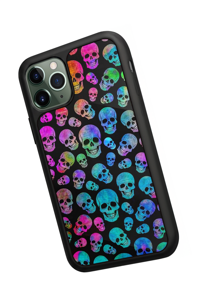 iPhone 11 Pro Uyumlu KuruKafa Tasarımlı Glossy Premium Kılıf