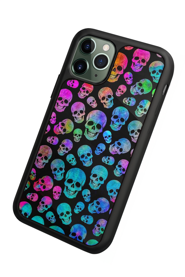 iPhone 11 Pro Uyumlu KuruKafa Tasarımlı Glossy Premium Kılıf