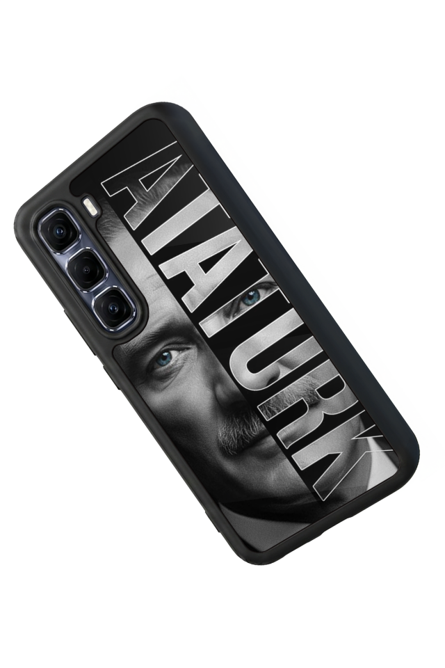Infinix Hot 60 Pro Plus Uyumlu Mustafa Kemal Ataturk Tasarımlı Glossy Premium Kılıf