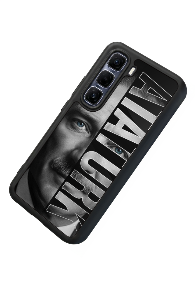 Infinix Hot 60 Pro Plus Uyumlu Mustafa Kemal Ataturk Tasarımlı Glossy Premium Kılıf