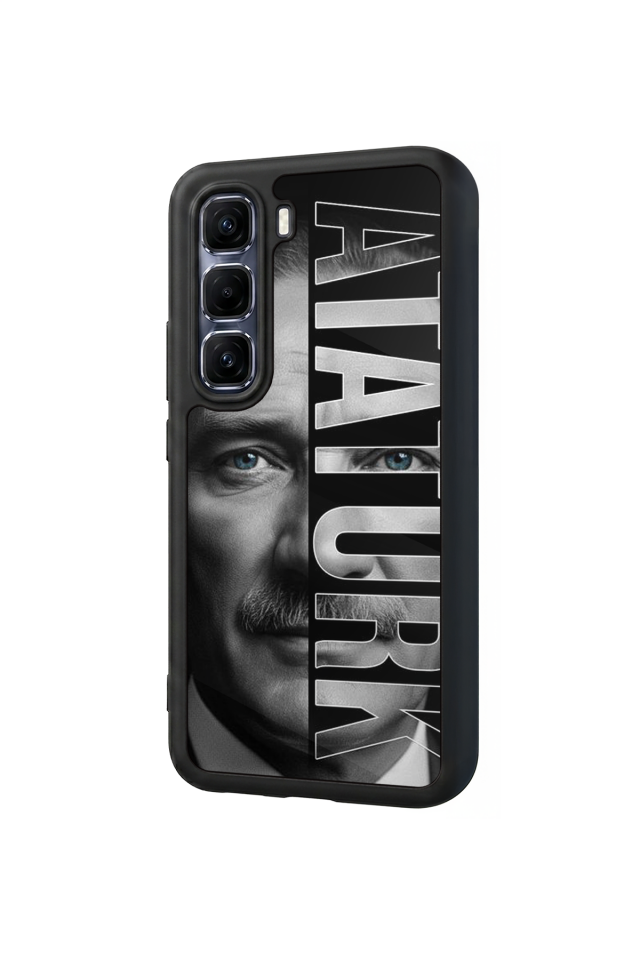Infinix Hot 60 Pro Plus Uyumlu Mustafa Kemal Ataturk Tasarımlı Glossy Premium Kılıf