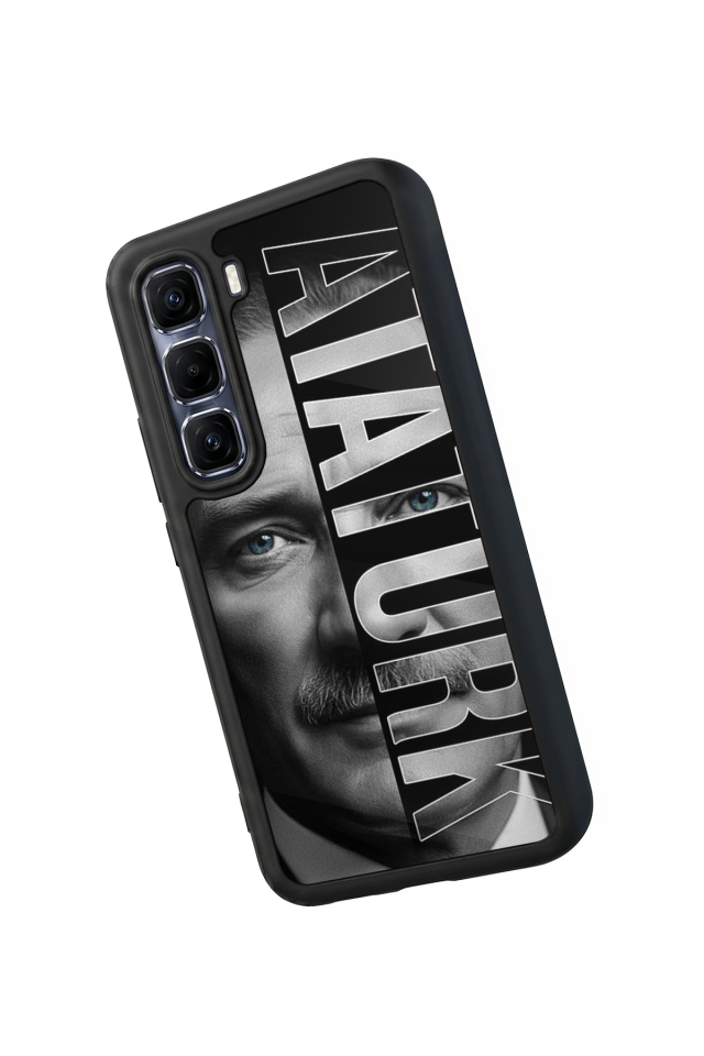 Infinix Hot 60 Pro Plus Uyumlu Mustafa Kemal Ataturk Tasarımlı Glossy Premium Kılıf