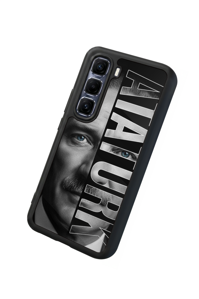 Infinix Hot 60 Pro Plus Uyumlu Mustafa Kemal Ataturk Tasarımlı Glossy Premium Kılıf