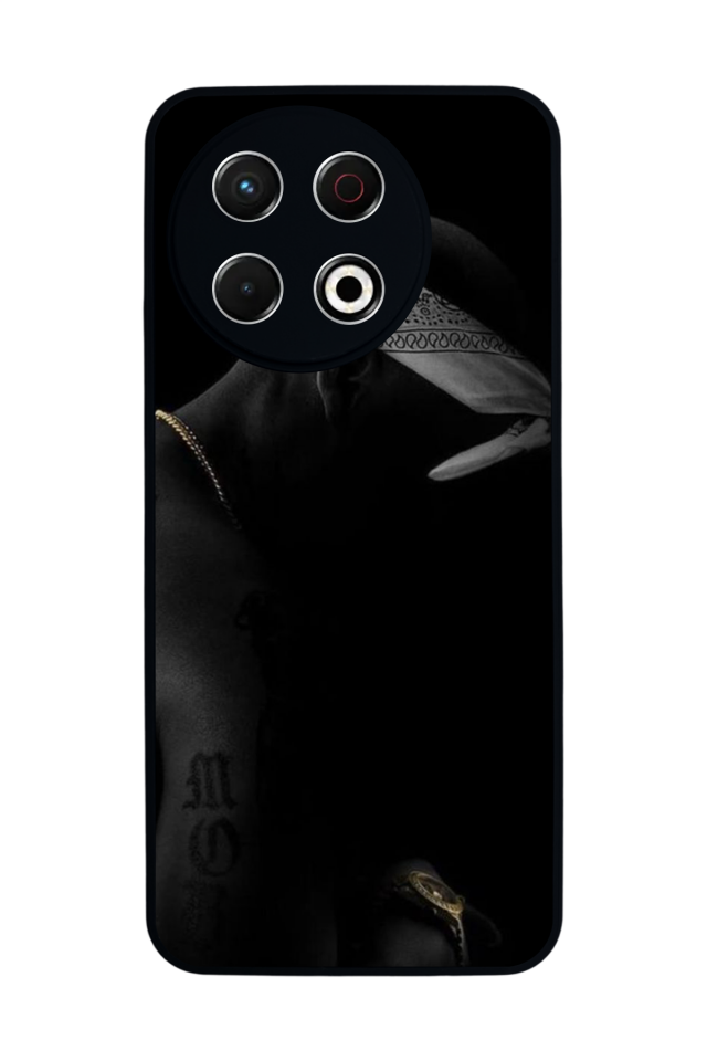 Tecno Spark 30 Pro Uyumlu Tupac Tasarımlı Glossy Premium Kılıf