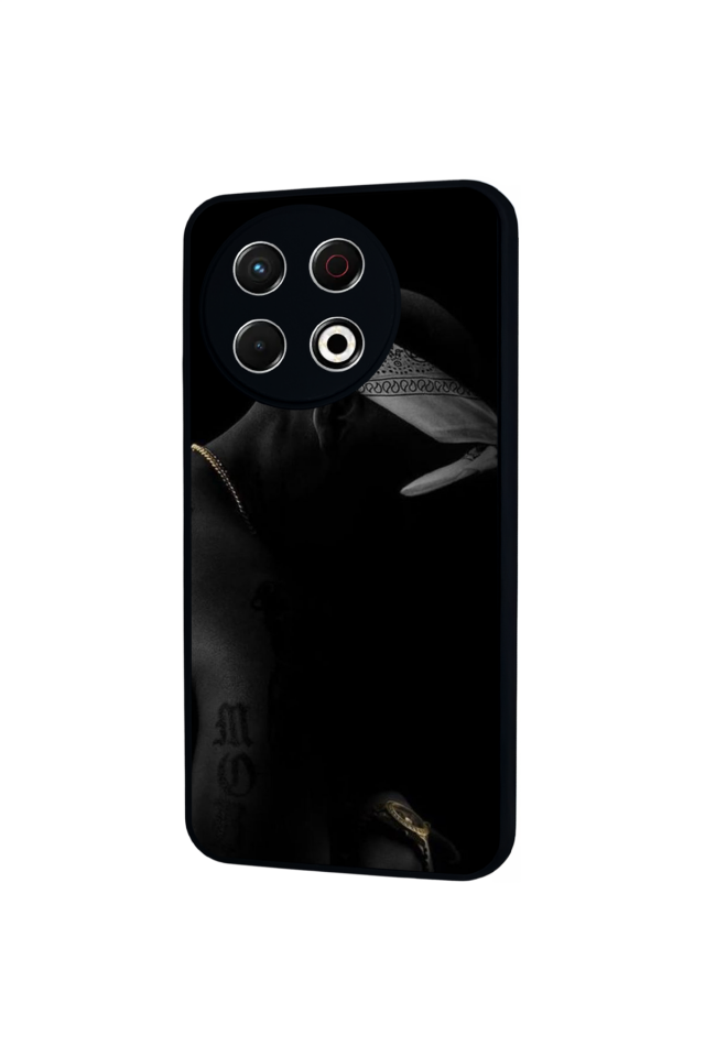 Tecno Spark 30 Pro Uyumlu Tupac Tasarımlı Glossy Premium Kılıf