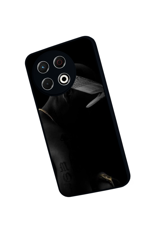 Tecno Spark 30 Pro Uyumlu Tupac Tasarımlı Glossy Premium Kılıf