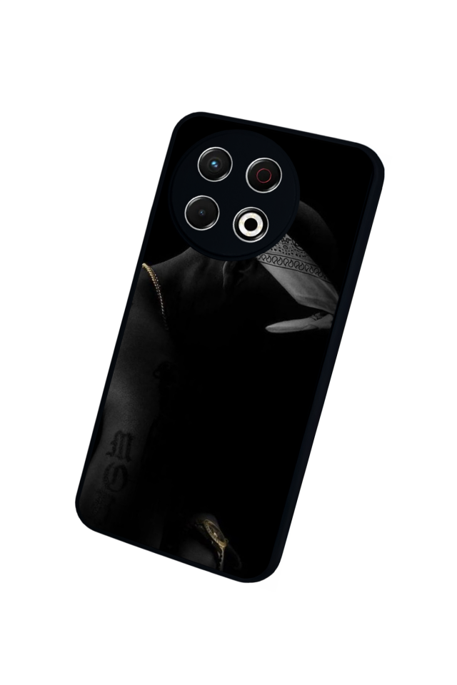 Tecno Spark 30 Pro Uyumlu Tupac Tasarımlı Glossy Premium Kılıf