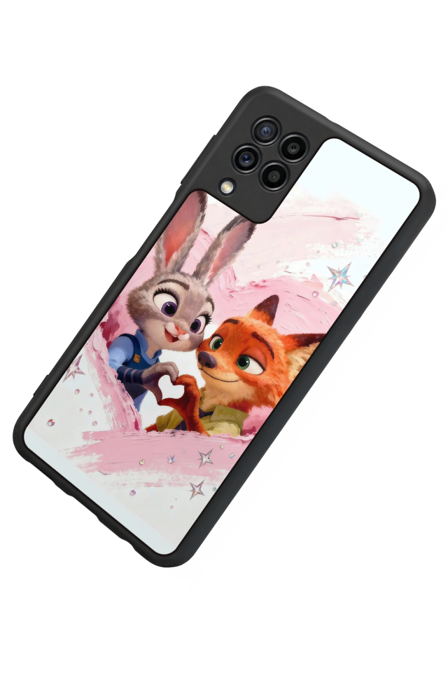 Samsung Galaxy M22 Uyumlu Zootropolis Tasarımlı Glossy Premium Kılıf
