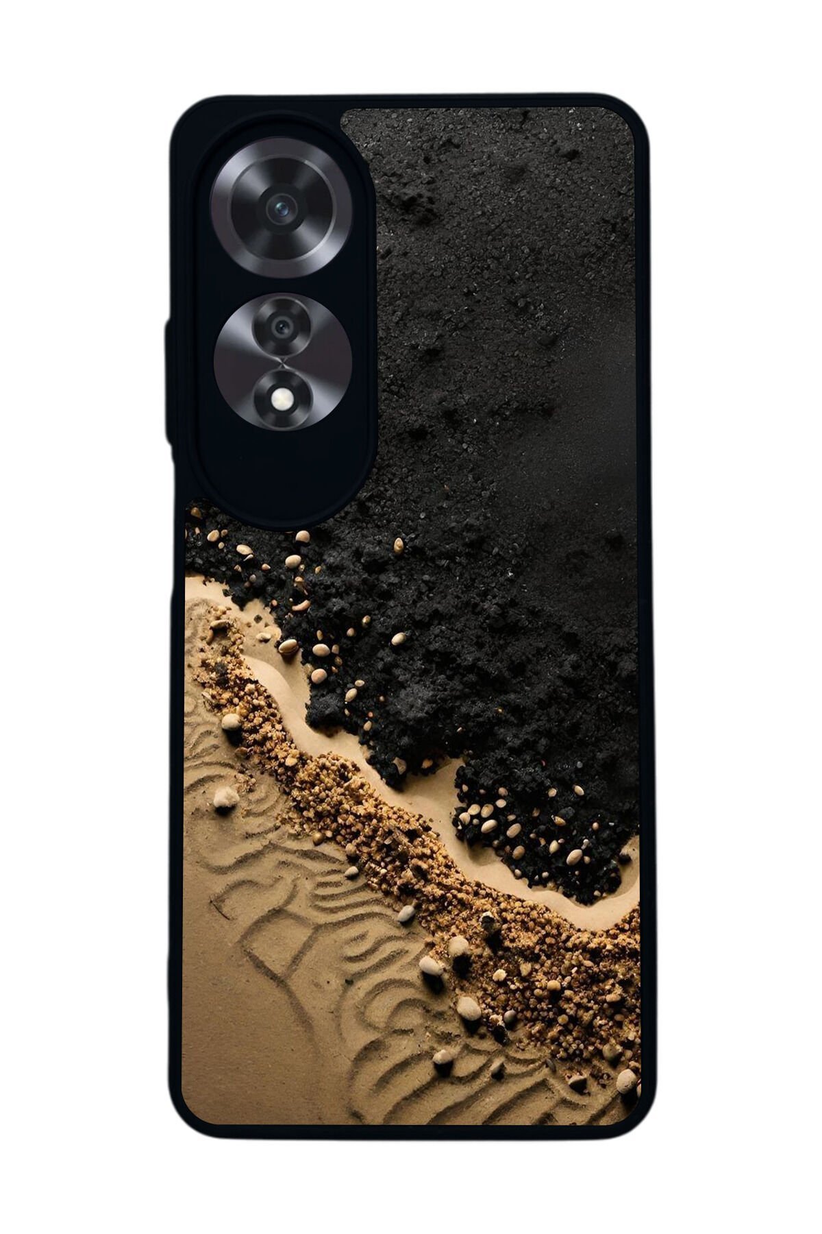 Oppo A60 Mat Siyah uyumlu Kılıf – Yumuşak Silikon, Koruyucu, Şok Emici Kapak