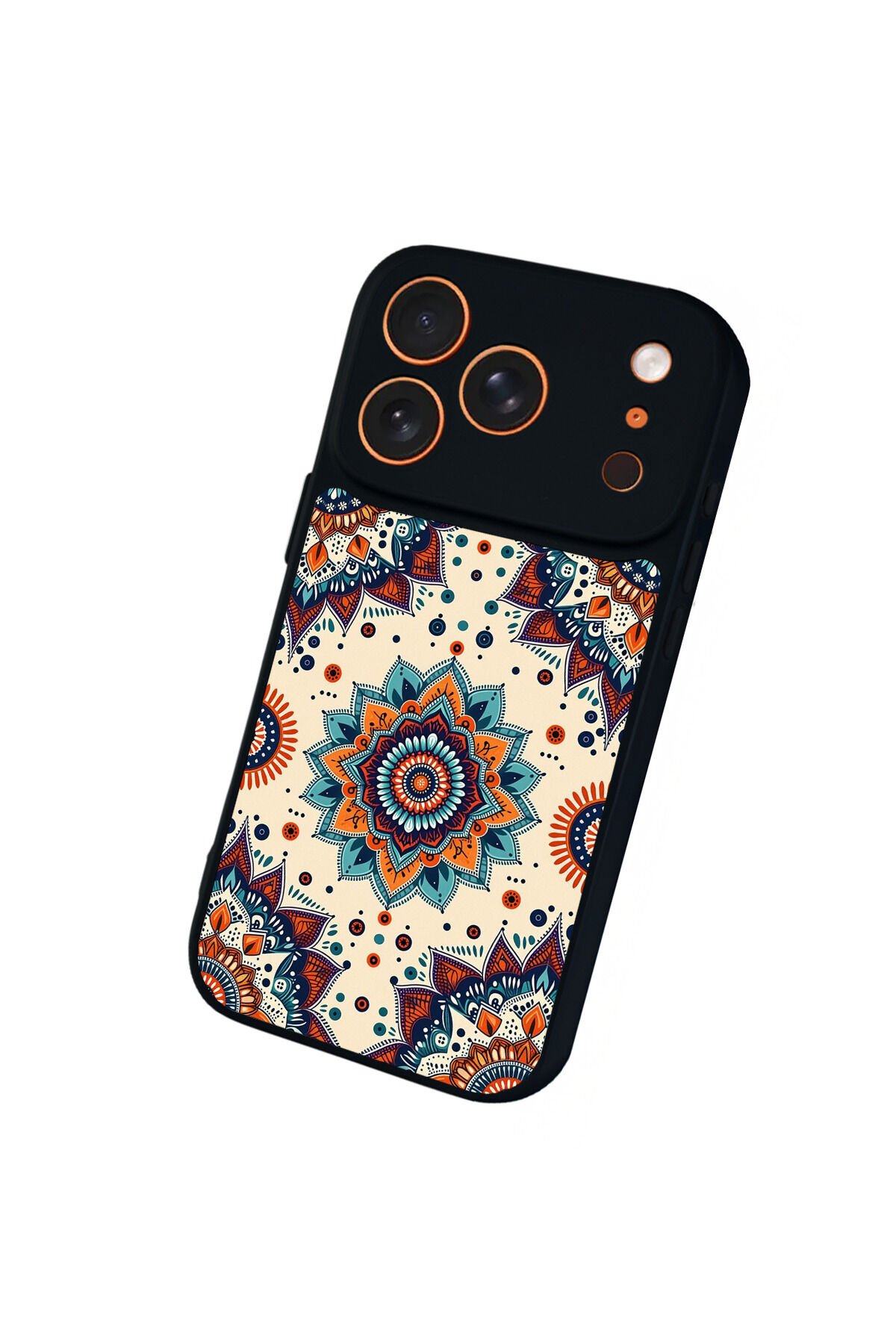 iPhone 17 Pro Max Uyumlu Mandaal Tasarımlı Glossy Premium Kılıf