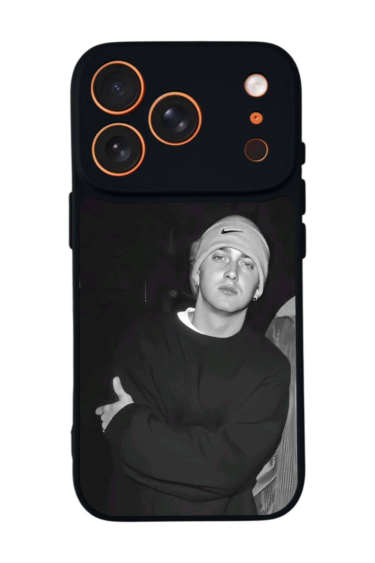 iPhone 17 Pro Uyumlu Eminem Tasarımlı Glossy Premium Kılıf
