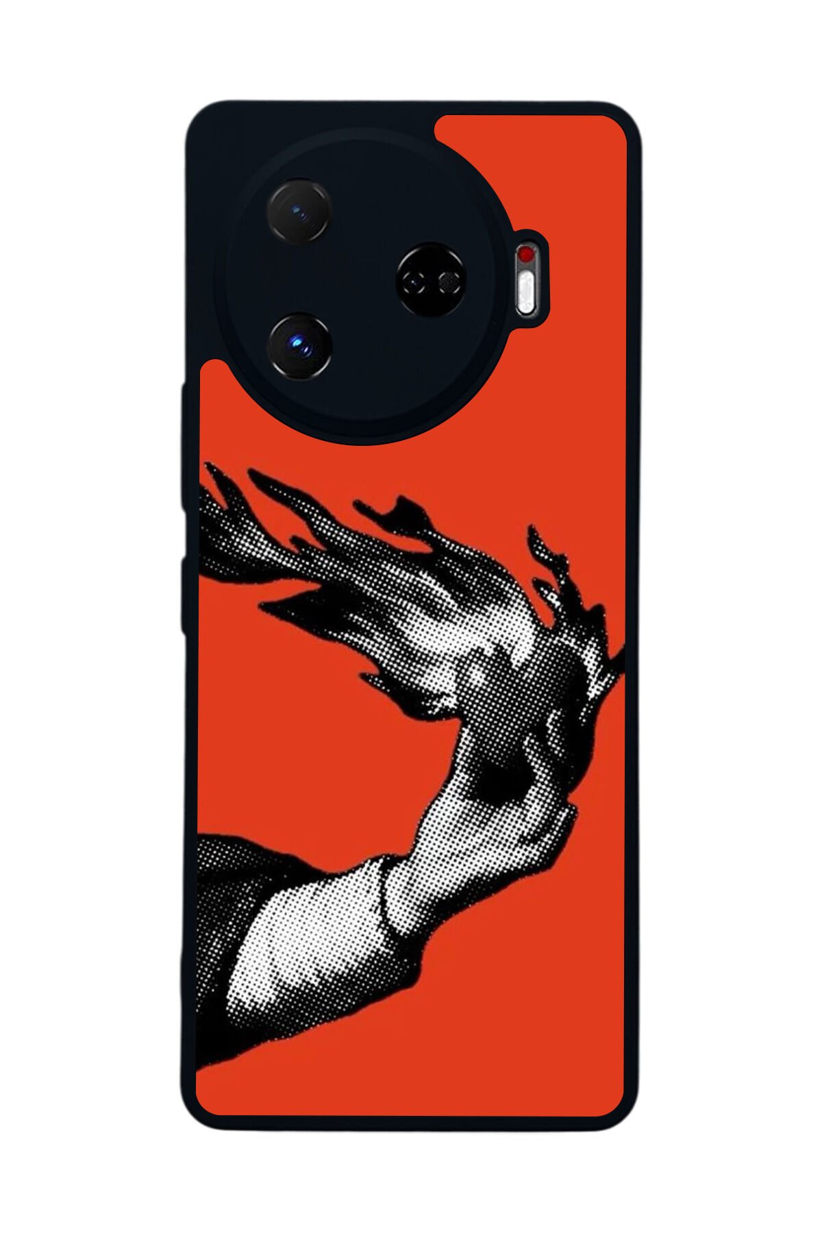 Tecno Camon 30 Pro Uyumlu Kirmizi Tasarımlı Glossy Premium Kılıf