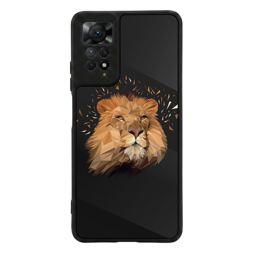 Xiaomi Redmi Note 11 Pro Uyumlu Aslan Tasarımlı Glossy Premium Kılıf