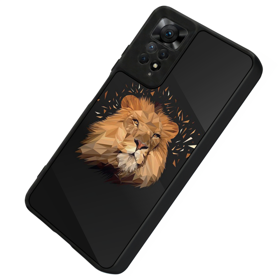 Xiaomi Redmi Note 11 Pro Uyumlu Aslan Tasarımlı Glossy Premium Kılıf