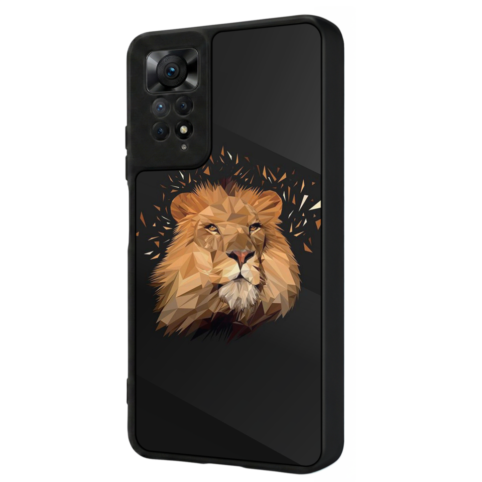 Xiaomi Redmi Note 11 Pro Uyumlu Aslan Tasarımlı Glossy Premium Kılıf