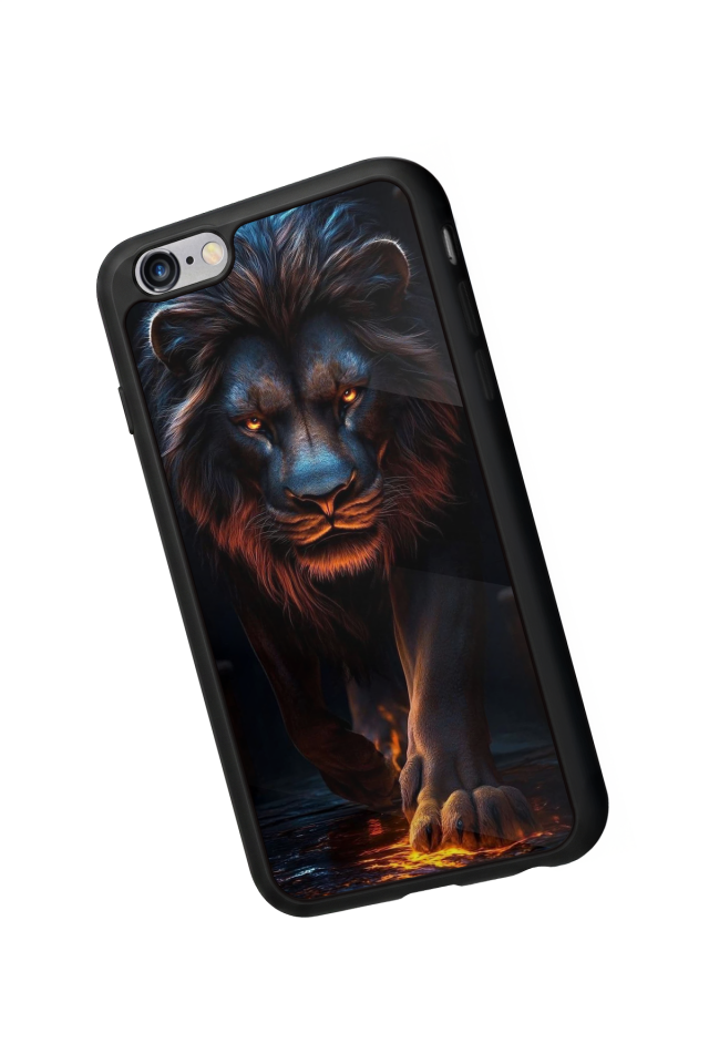 iPhone 6s Plus Uyumlu Aslan Tasarımlı Glossy Premium Kılıf