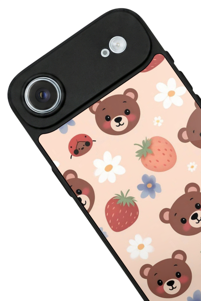 iPhone 17 Air Uyumlu Ayı Tasarımlı Glossy Premium Kılıf