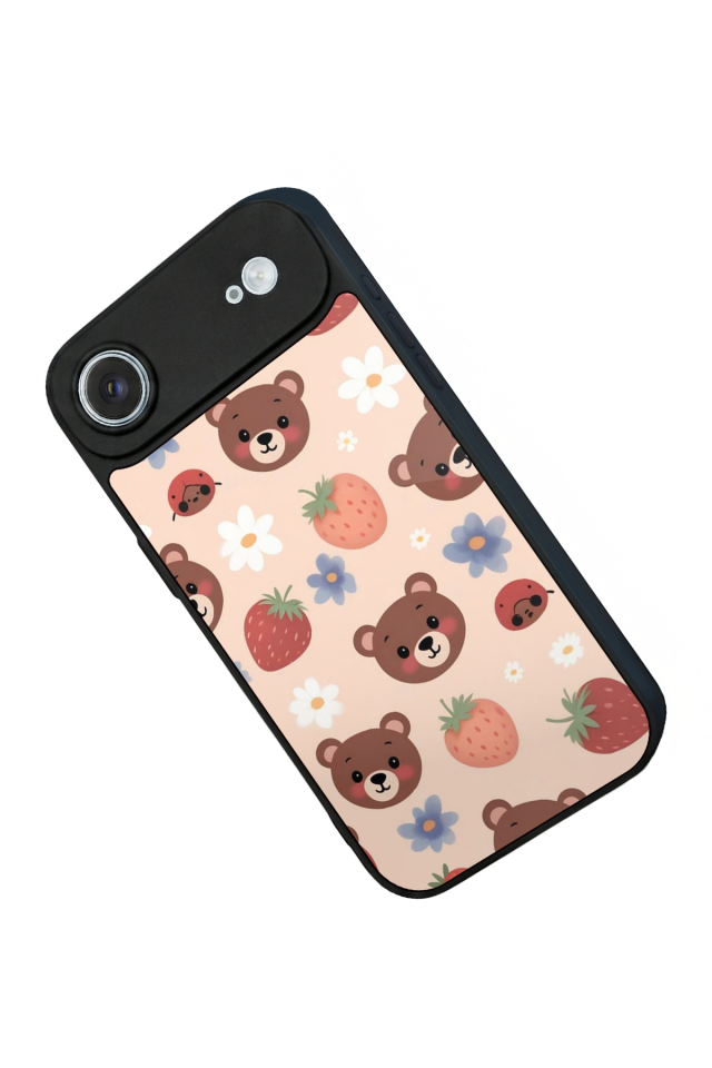 iPhone 17 Air Uyumlu Ayı Tasarımlı Glossy Premium Kılıf