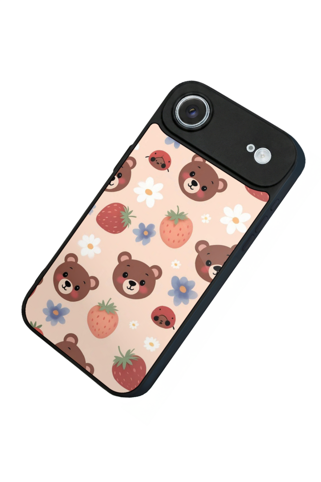 iPhone 17 Air Uyumlu Ayı Tasarımlı Glossy Premium Kılıf