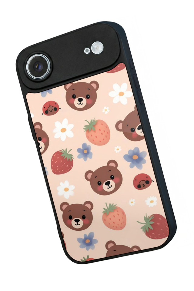 iPhone 17 Air Uyumlu Ayı Tasarımlı Glossy Premium Kılıf