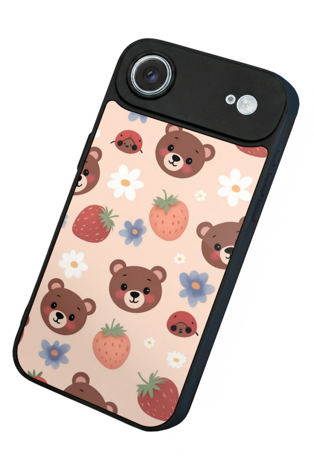 iPhone 17 Air Uyumlu Ayı Tasarımlı Glossy Premium Kılıf