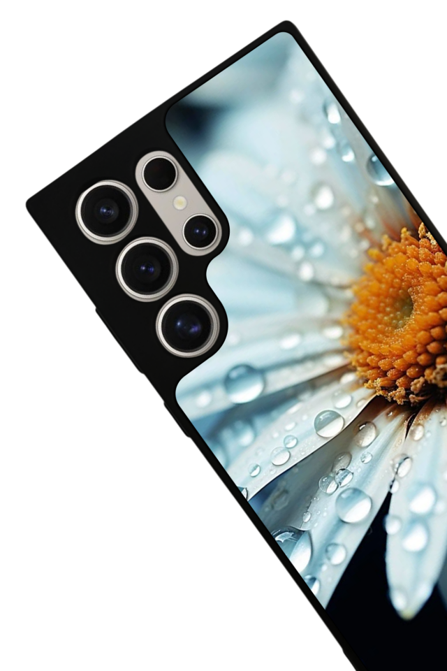 Samsung Galaxy S22 Ultra Uyumlu Cicek Tasarımlı Glossy Premium Kılıf