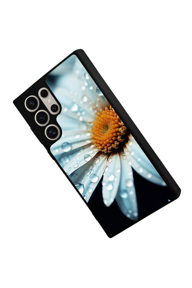 Samsung Galaxy S22 Ultra Uyumlu Cicek Tasarımlı Glossy Premium Kılıf