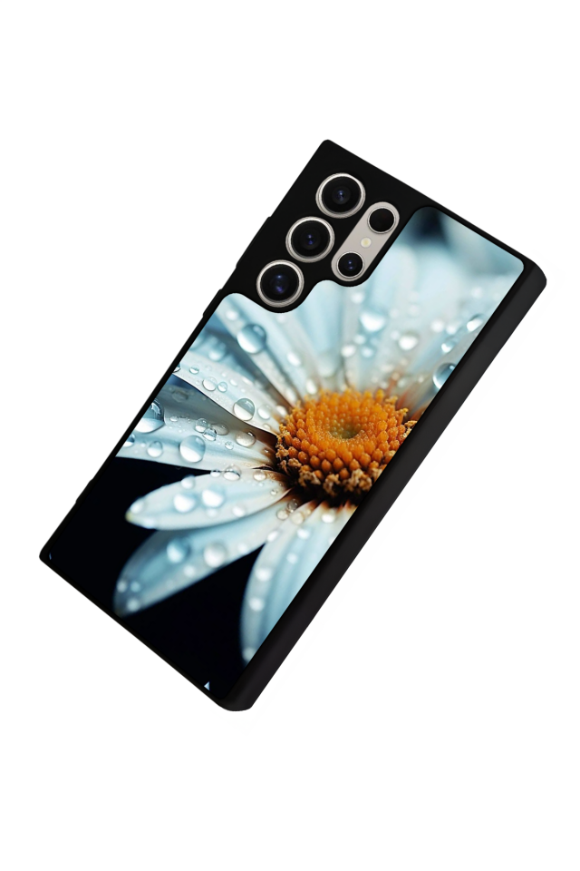 Samsung Galaxy S22 Ultra Uyumlu Cicek Tasarımlı Glossy Premium Kılıf