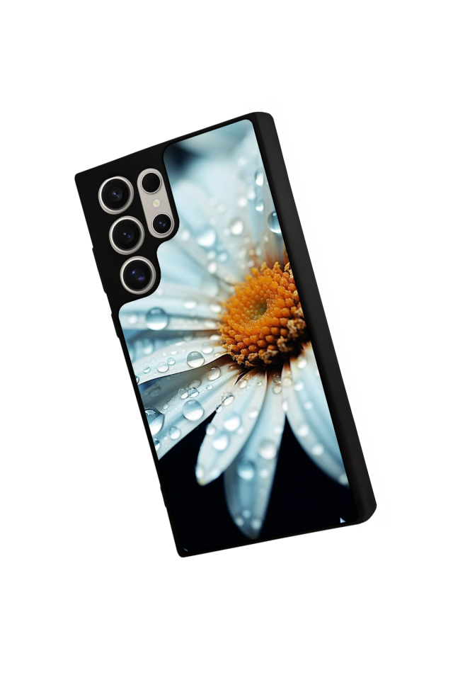 Samsung Galaxy S22 Ultra Uyumlu Cicek Tasarımlı Glossy Premium Kılıf