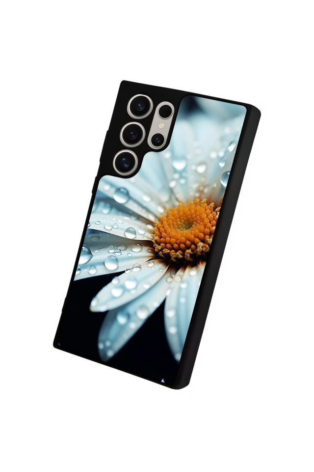 Samsung Galaxy S22 Ultra Uyumlu Cicek Tasarımlı Glossy Premium Kılıf