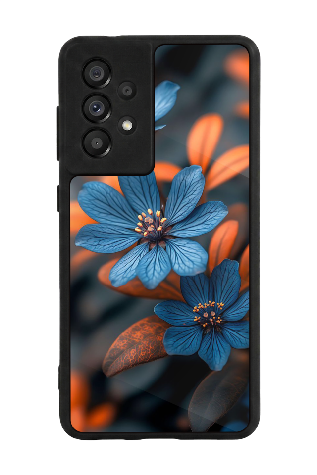 Samsung Galaxy A73 Uyumlu Cicek Tasarımlı Glossy Premium Kılıf
