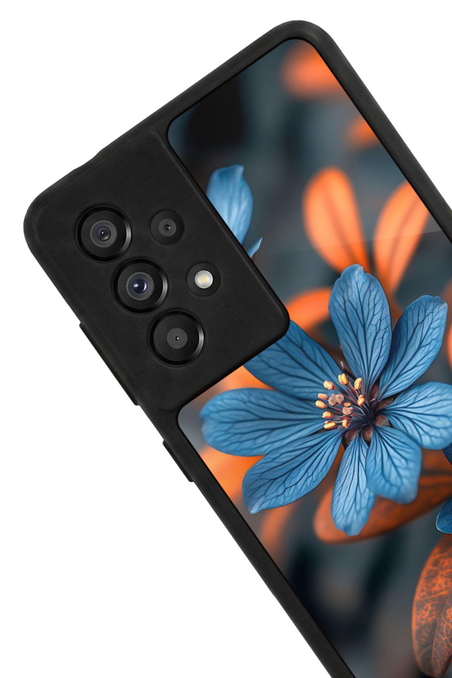 Samsung Galaxy A73 Uyumlu Cicek Tasarımlı Glossy Premium Kılıf