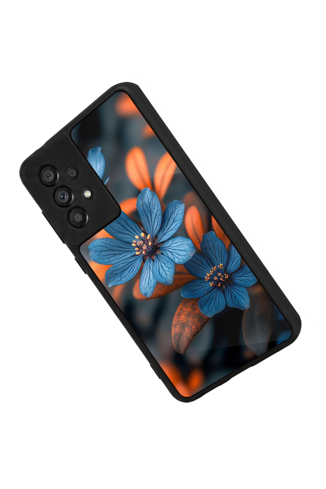 Samsung Galaxy A73 Uyumlu Cicek Tasarımlı Glossy Premium Kılıf