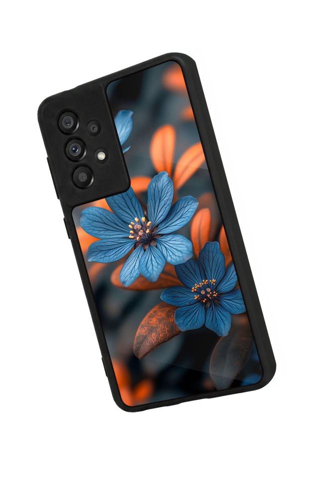 Samsung Galaxy A73 Uyumlu Cicek Tasarımlı Glossy Premium Kılıf